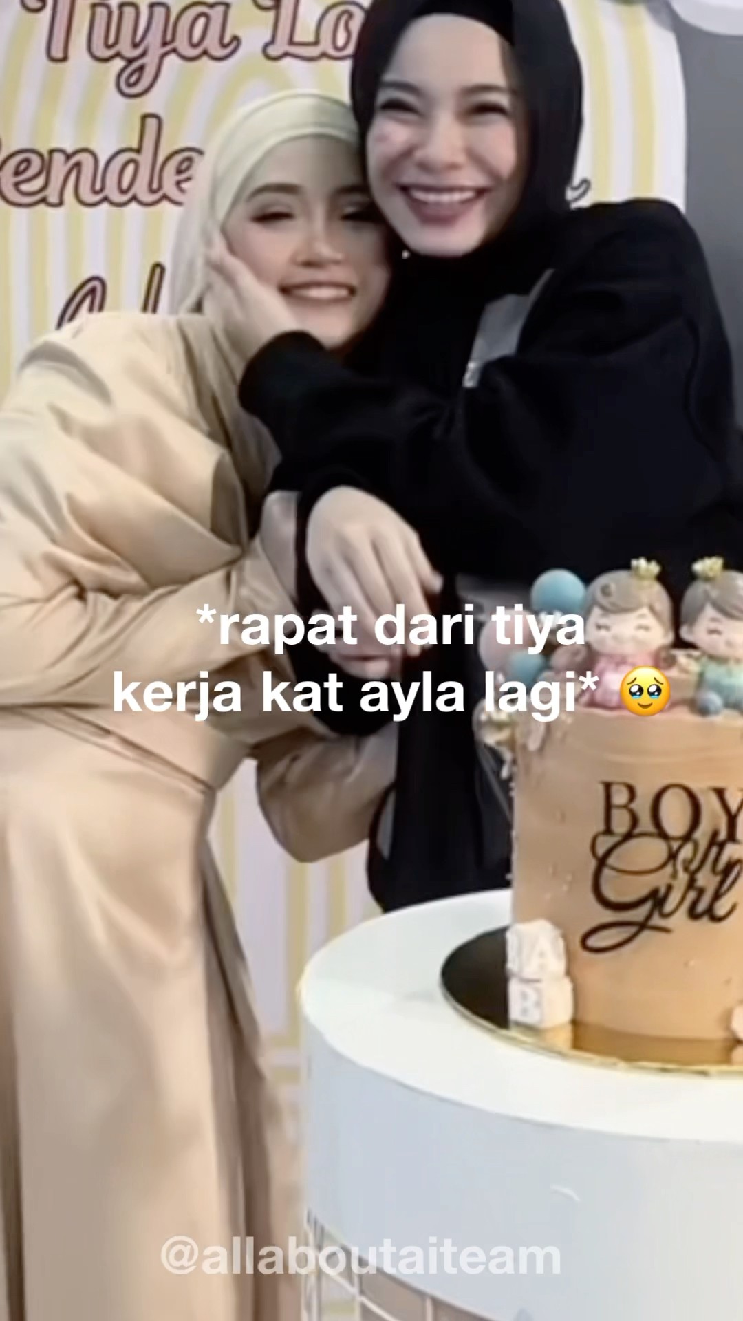 Baiknya Bella Sponsor Decoration Party Baby Gender Reveal Tiyalong! ? #tiya #bellestrelle #aiteam